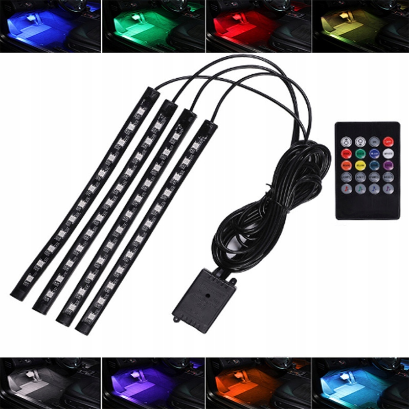 OŚWIETLENIE WNĘTRZA SAMOCHODU AUTA KABINY LED RGB Numer katalogowy części 2b6a4657-123e