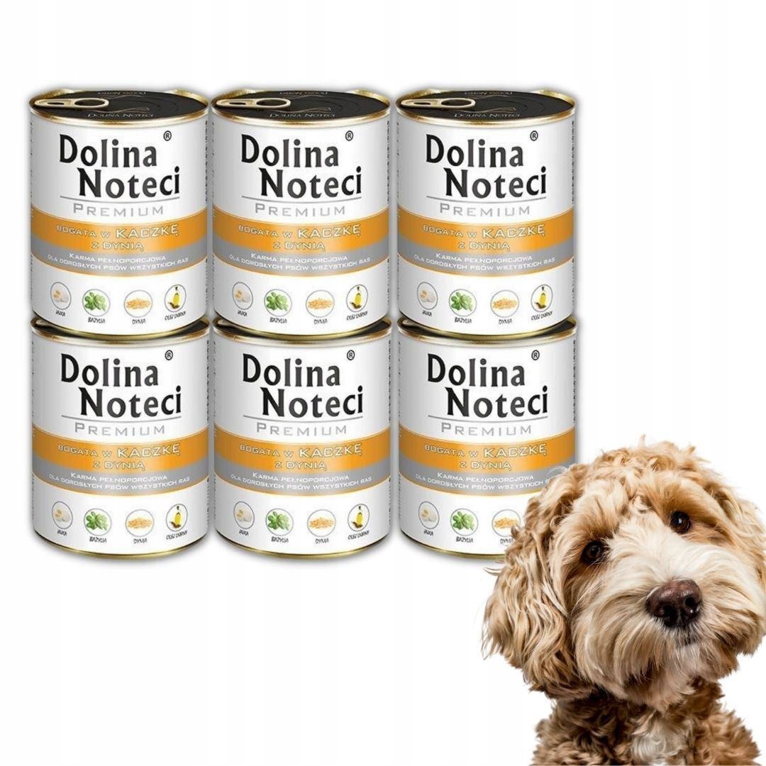 Dolina Noteci Premium Kachna s dýní Vlhké Krmivo pro psa 6x800 g