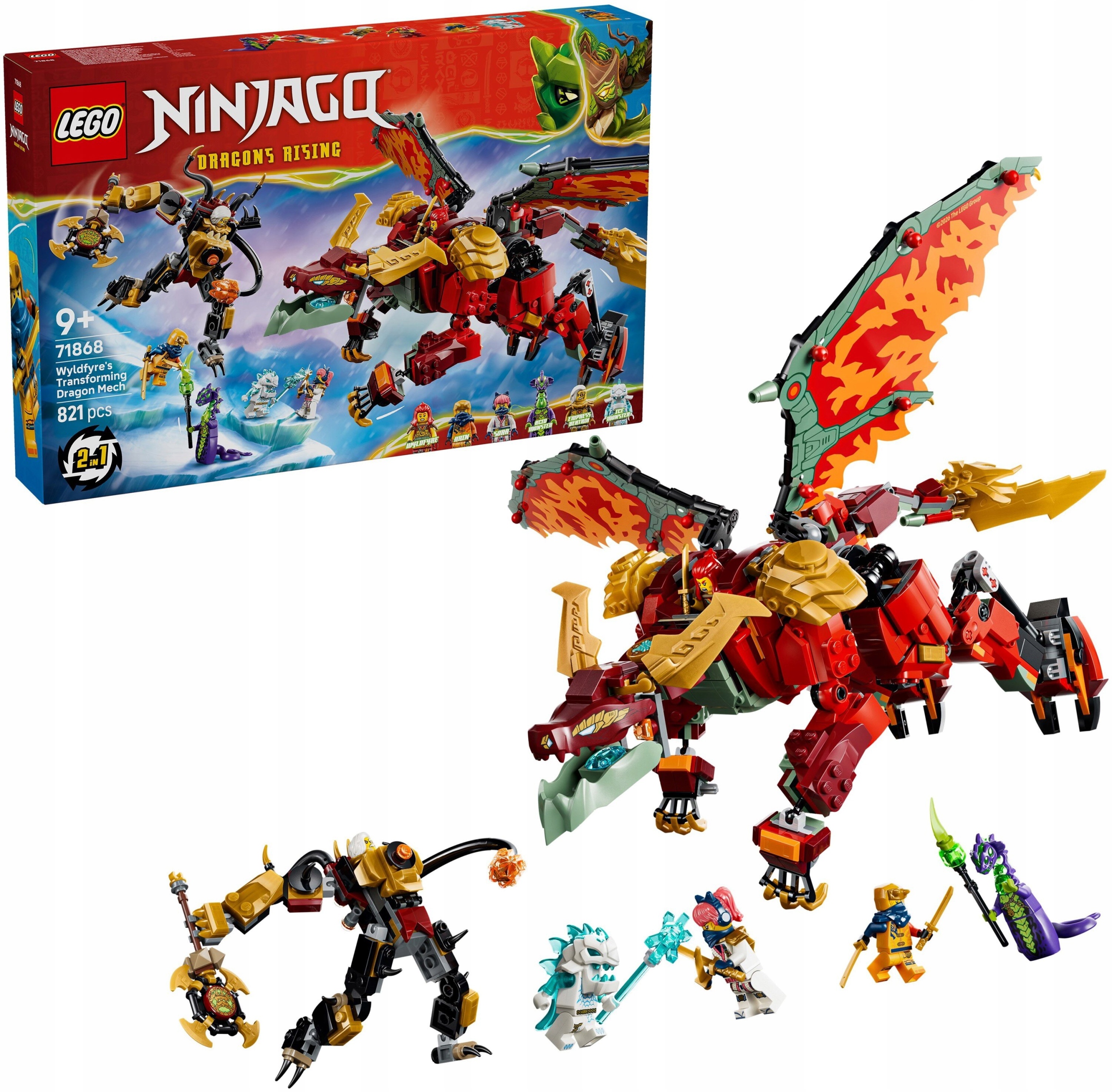 Lego Ninjago Transformující se dračí mech 71868