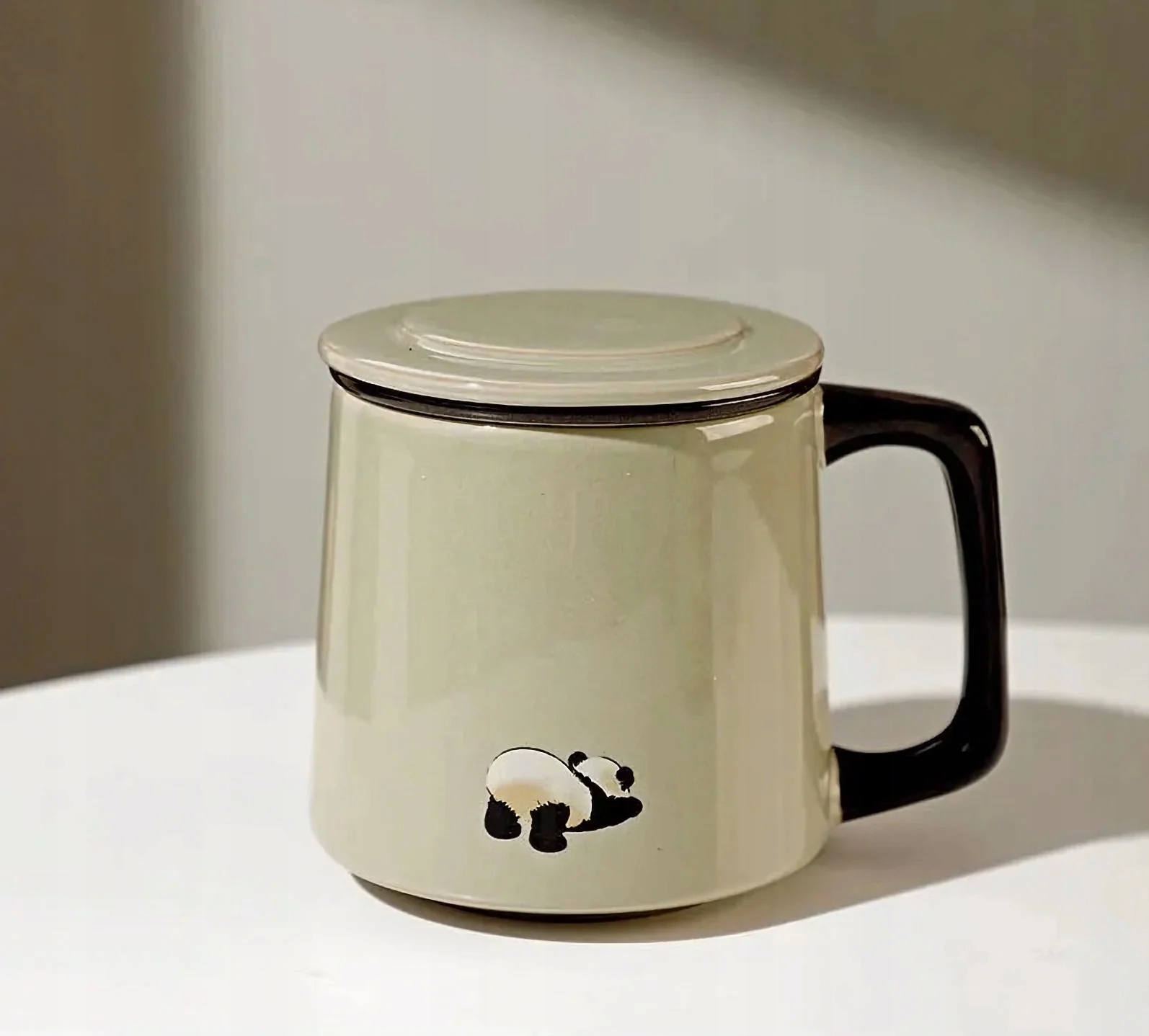 Kubek ceramiczny z zaparzaczem Muguri 360ml Panda 360ml