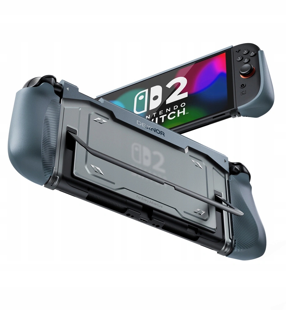 Etui Dexnor do Nintendo Switch 2 z podstawką, pancerne, obudowa, case
