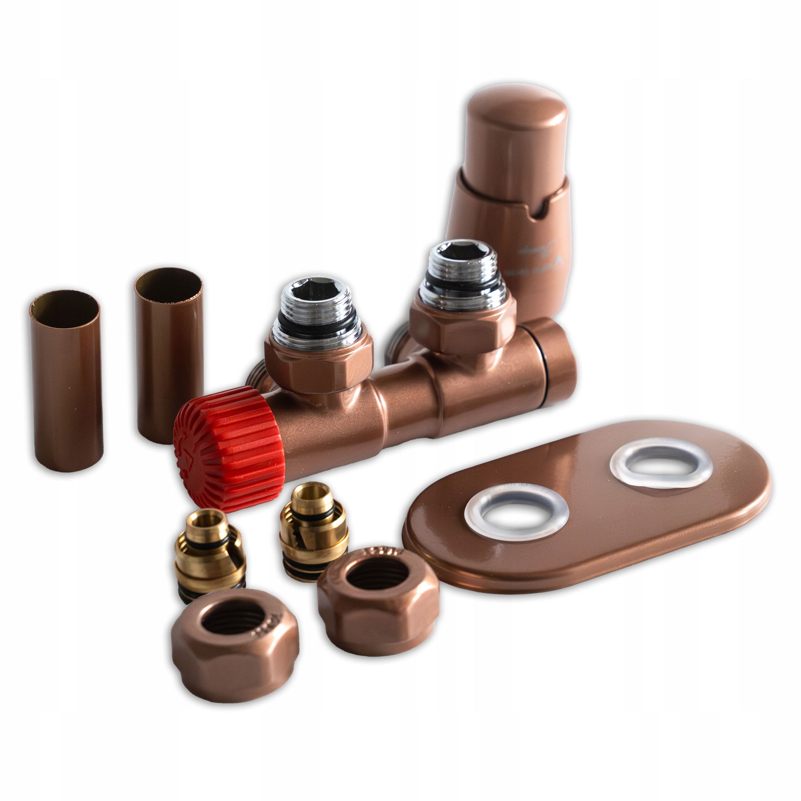 Termostatický ventil Twins All In One Měď