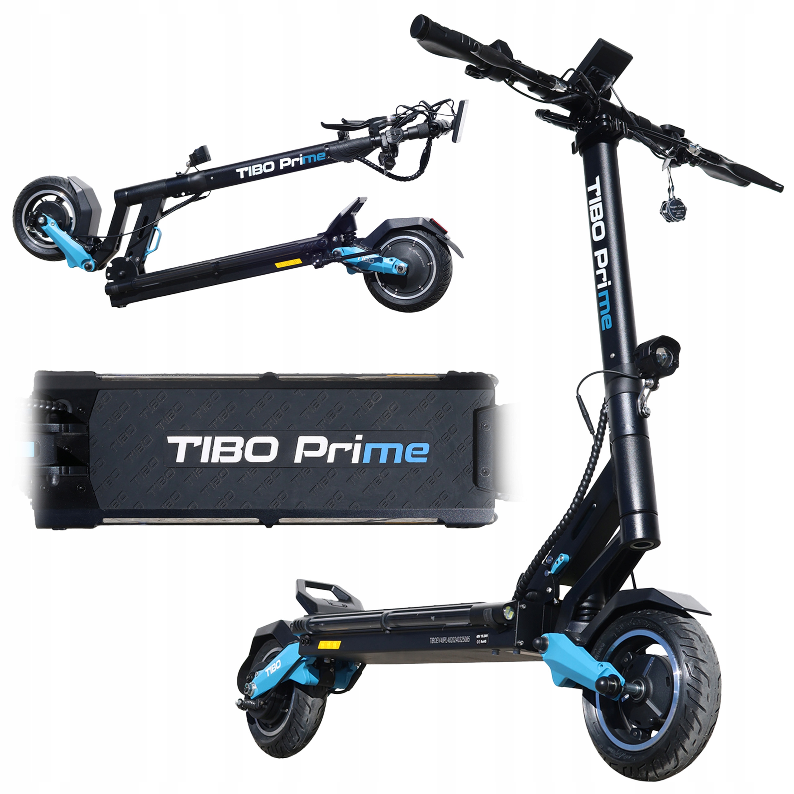 Hulajnoga Elektryczna Z Dużym Zasięgiem Wodoodoporna Tibo Prime V3 19AH