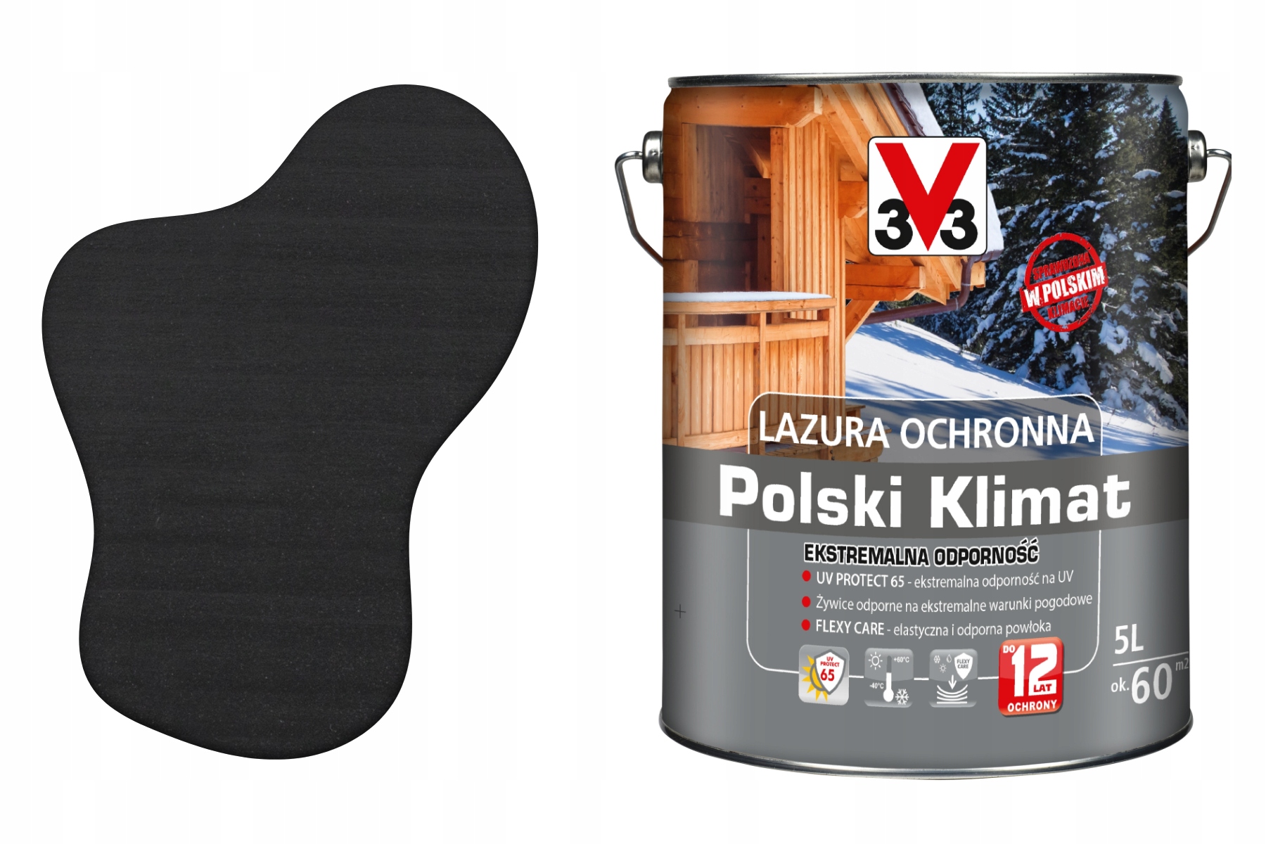 3V3 Wydajna Lakierobejca Wiezby Dach Impregnat Wodna Uv Do Drewna Extra Eko