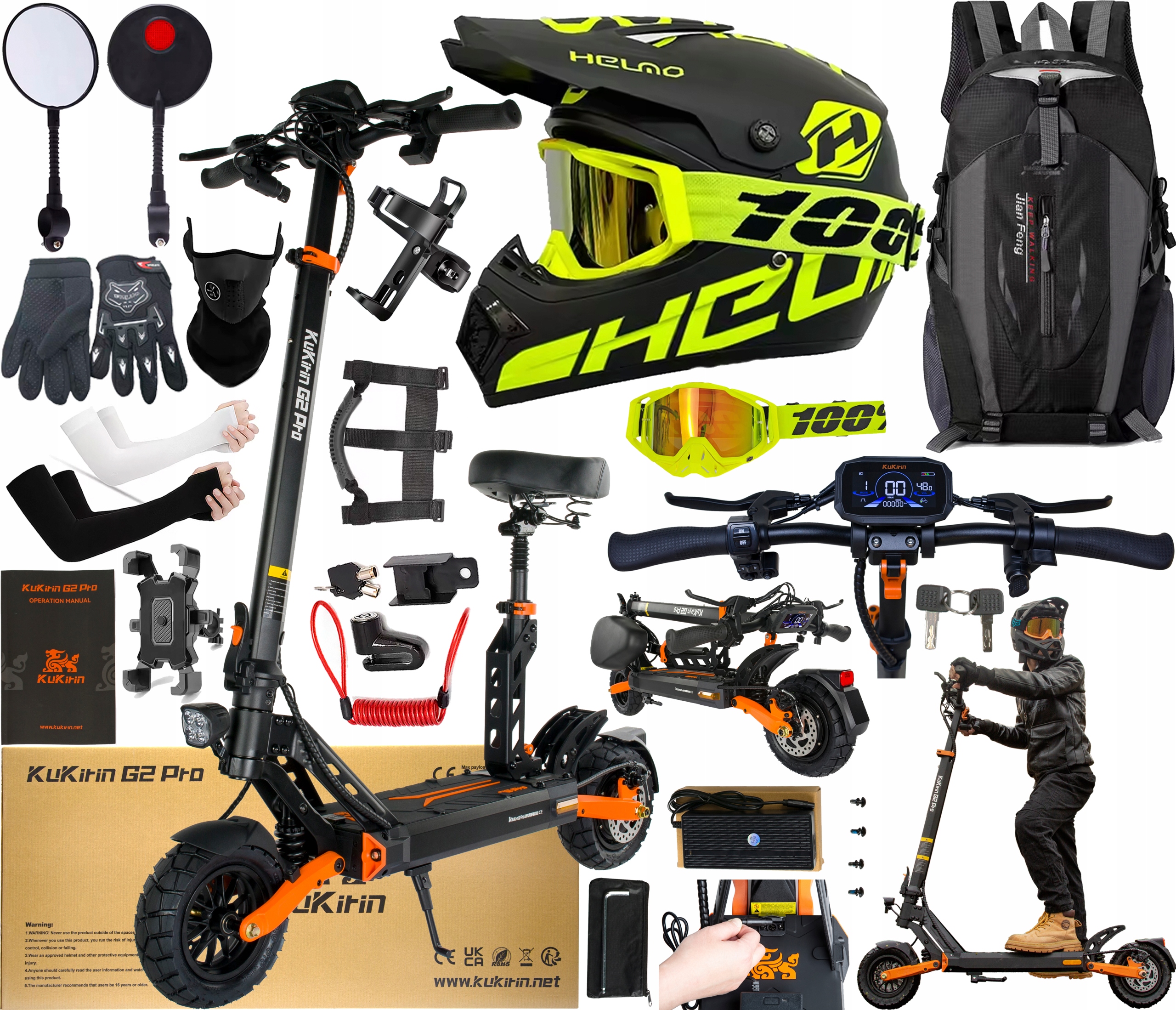 2026 Kukirin G2 Pro Elektrická vozidla 1000W 48V 15.6AH 45KM/H +10 Dárek