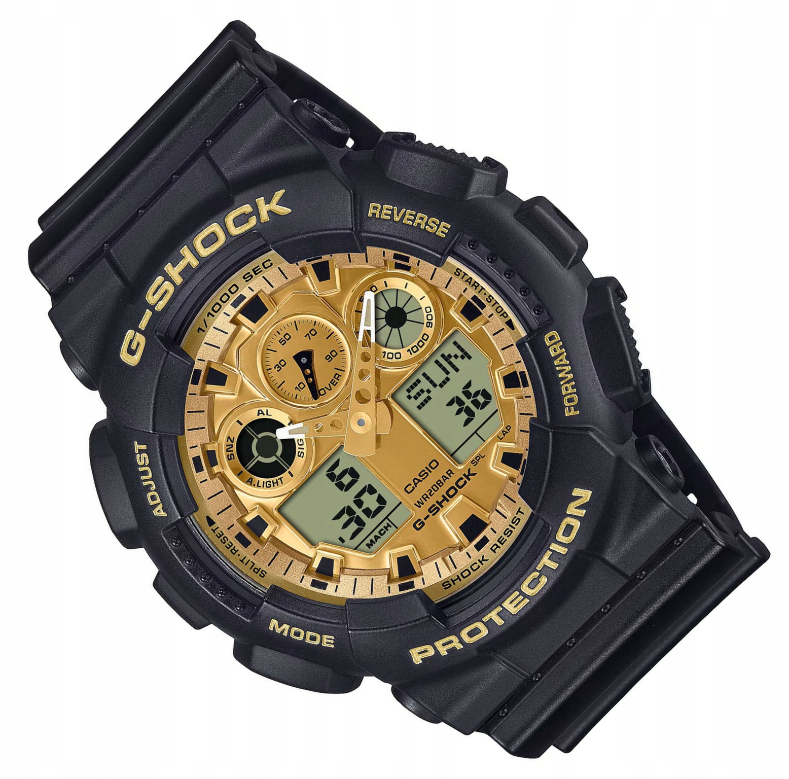 Odolné Vodotěsné Kultovní Hodinky Casio G-shock GA-100GGB -1A9ER