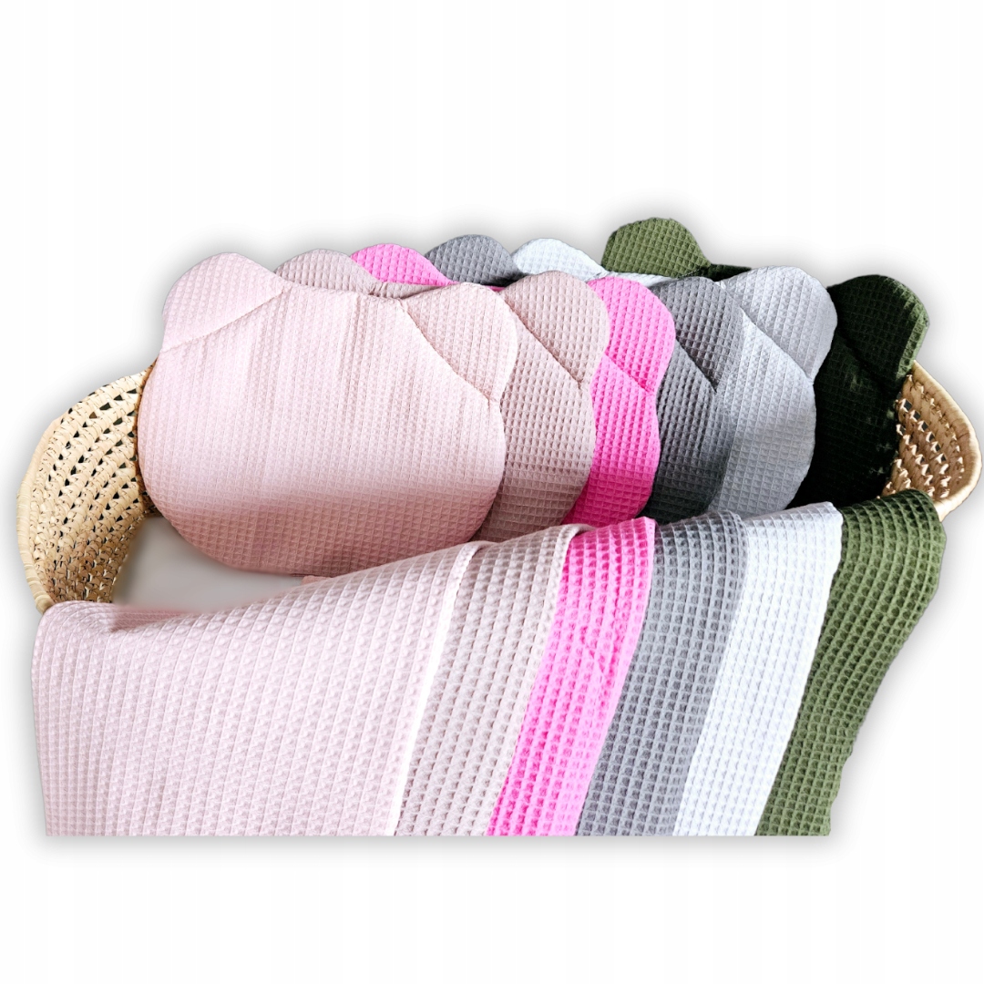 Zestaw Poduszka Misiu + Kocyk 75x100 Teddy Wafel Letni KOLOR Kawa EAN (GTIN) 0637902269862