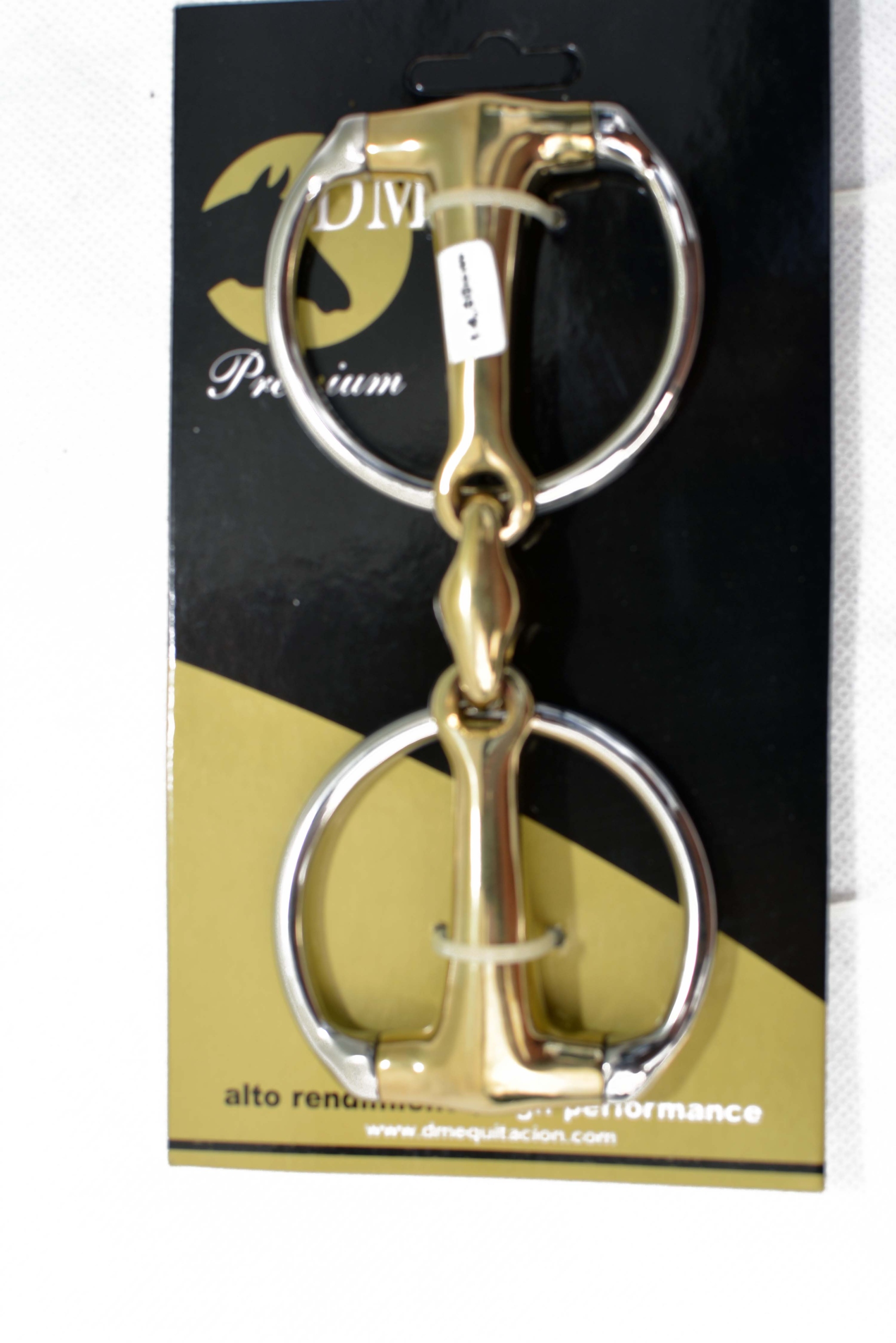 Wędzidło oliwkowe podwójne łamane 16 cm Anatomiczne Konie Zimnokrwiste