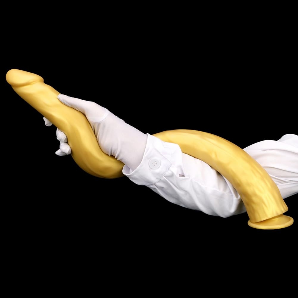REALISTISCHER Długi Silikonowy Dildo z Przyssawką do Masażu — miniatura 4