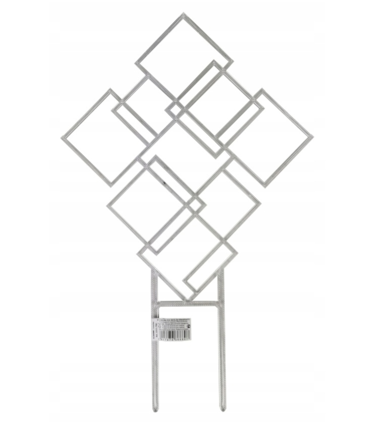 Podpora do roślin Eco Recycled kwadraty taupe Form-Plastic