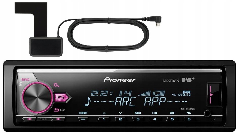 Autorádio Bluetooth Dab anténa VarioColor MP3 Pioneer MVH-X580DAB