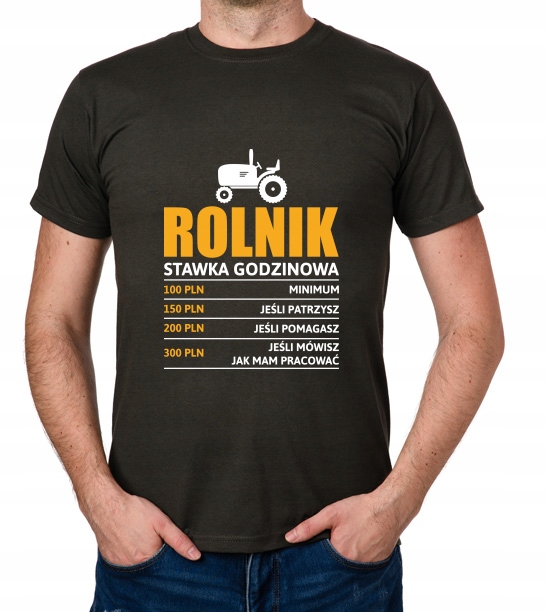 

koszulka Rolnik stawka godzinowa farmer prezent
