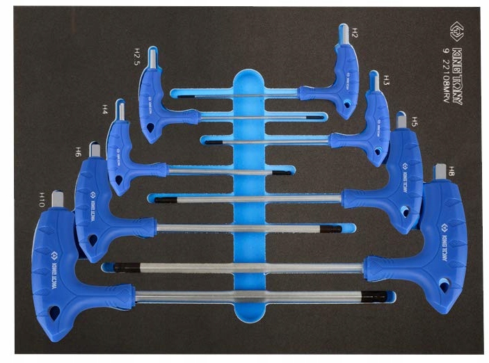 Kľúče Imbusy Hex S Guličkou H2-10 8s Vložka King Tony 9-22108MRV