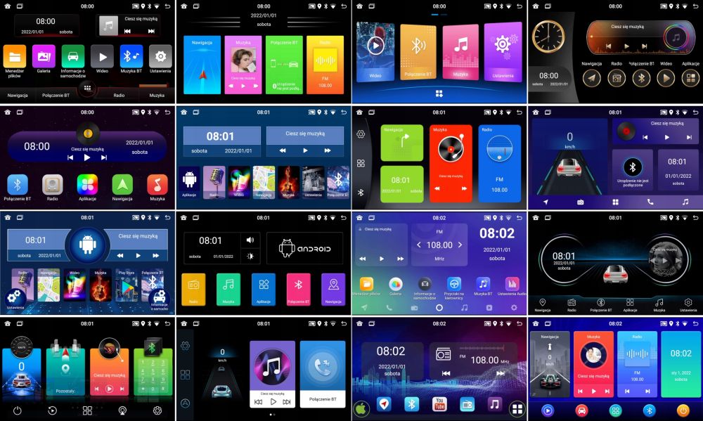 RADIO SAMOCHODOWE 2DIN 7'' GPS ANDROID BT DOTYK Pilot w zestawie nie