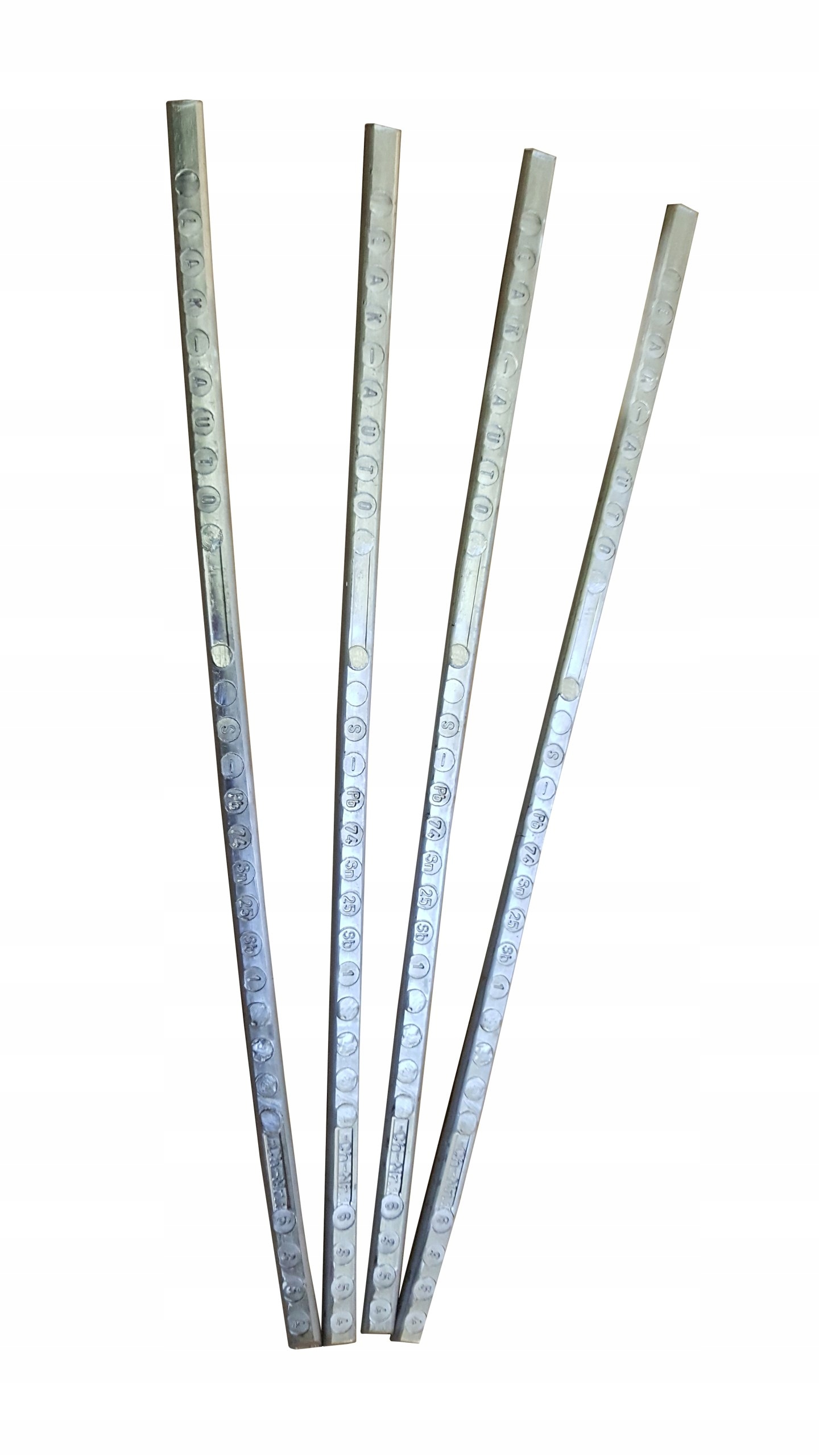 Cyna do cynowania karoserii 1 kg Lak-Auto walcowane laski Pb74Sn25Sb1