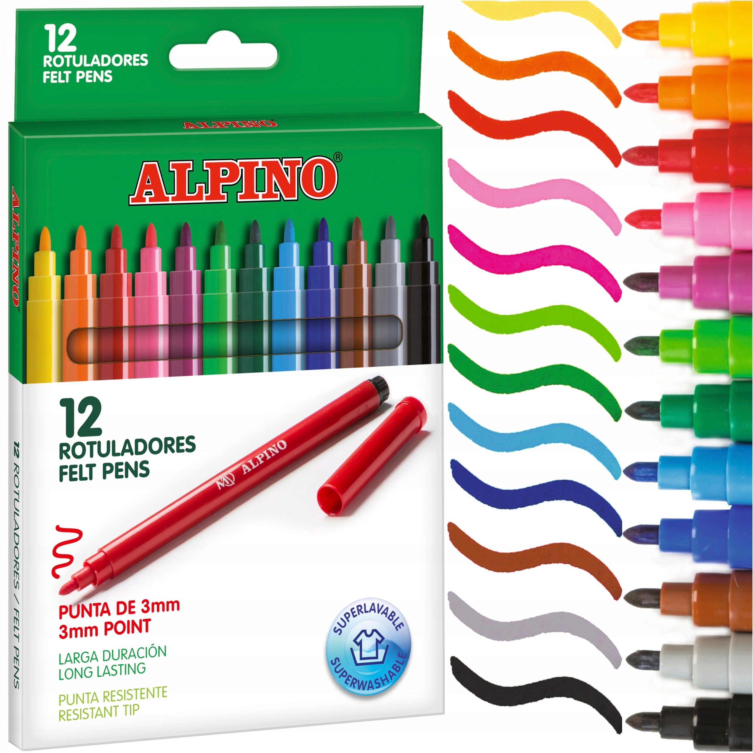 

Flamastry pisaki mazaki Alpino Classic