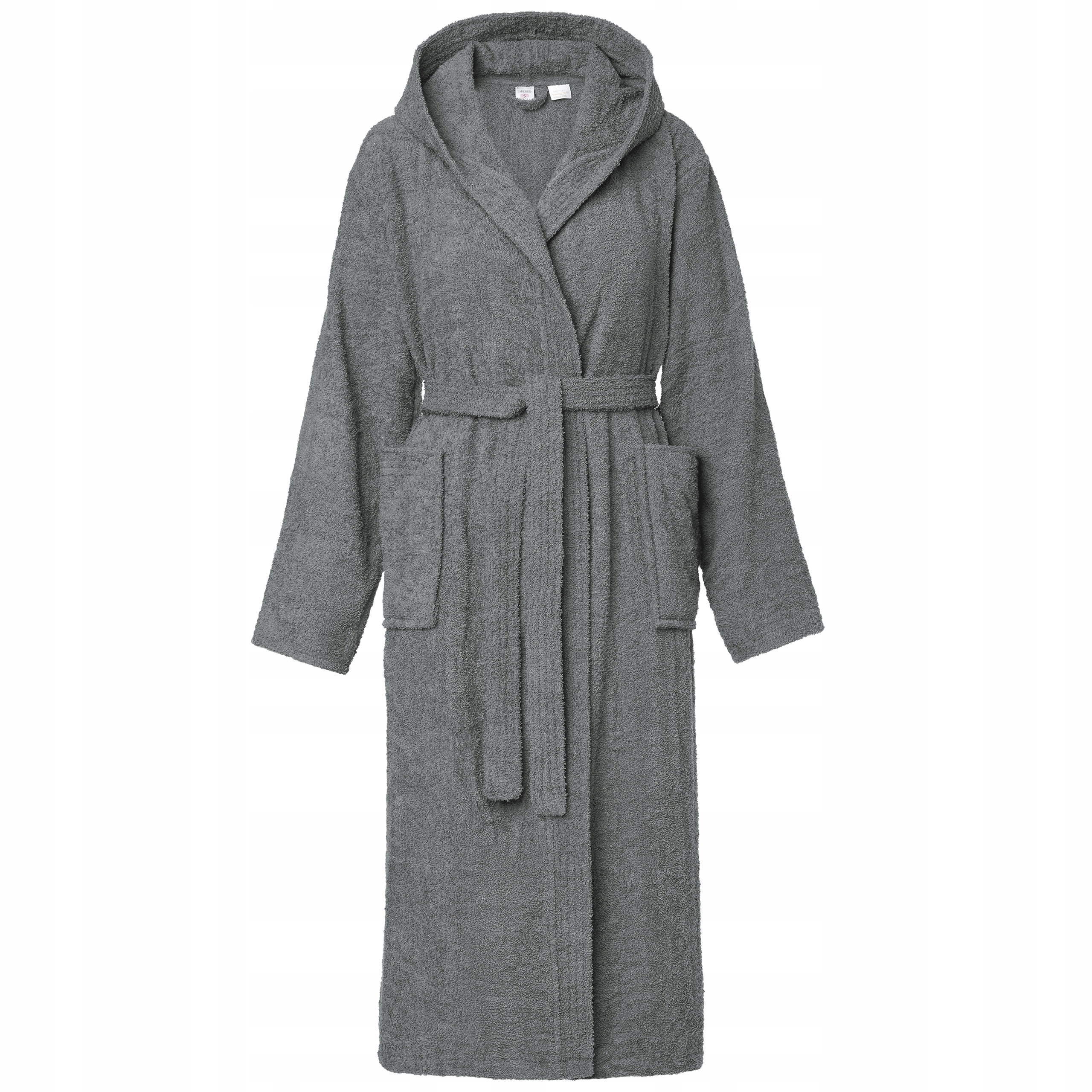 Dámský župan Froté kapuce dámský teplý župan LA-193 Šedá S