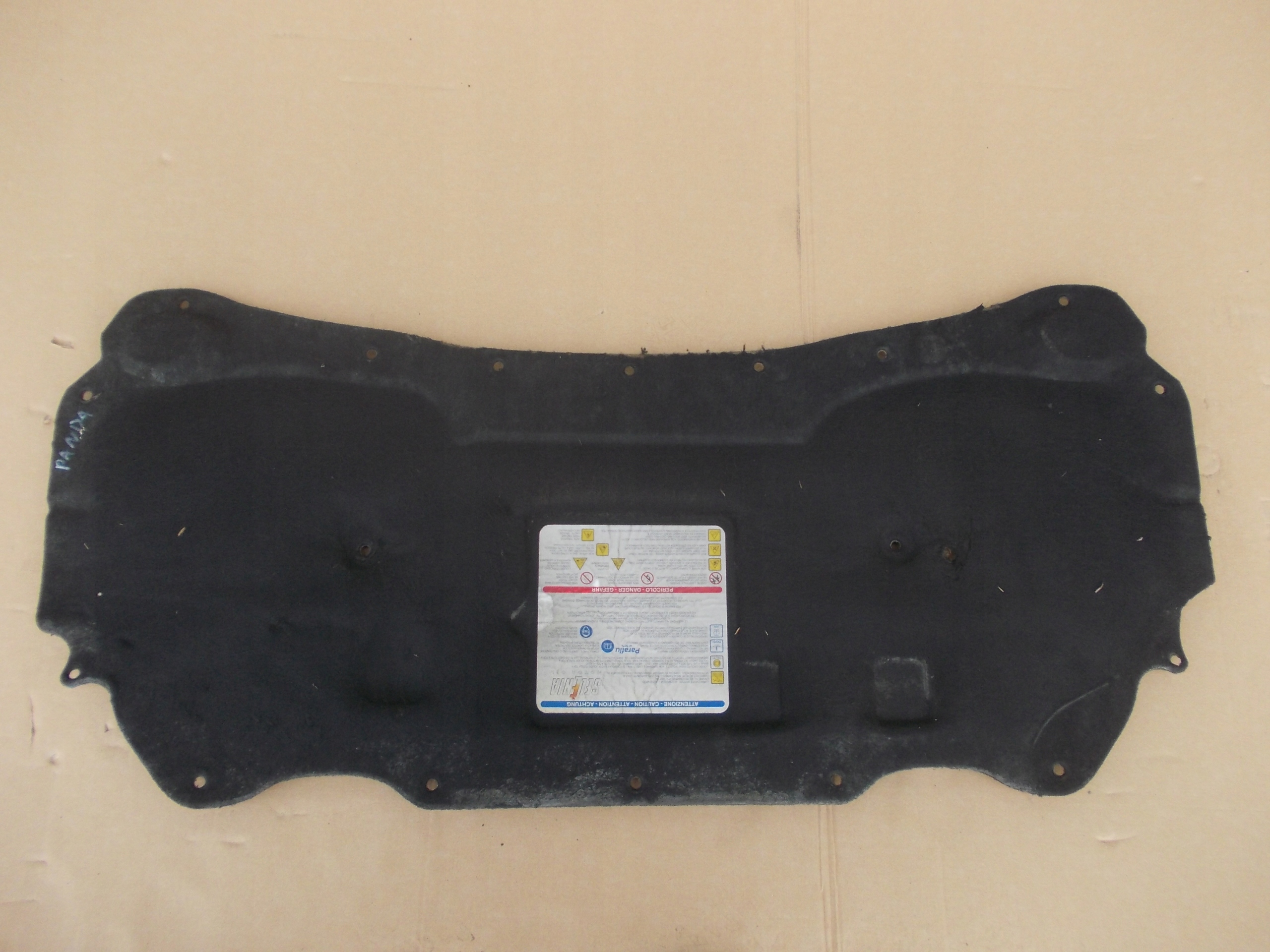 Звукоизоляция капота софита Fiat Panda II 2