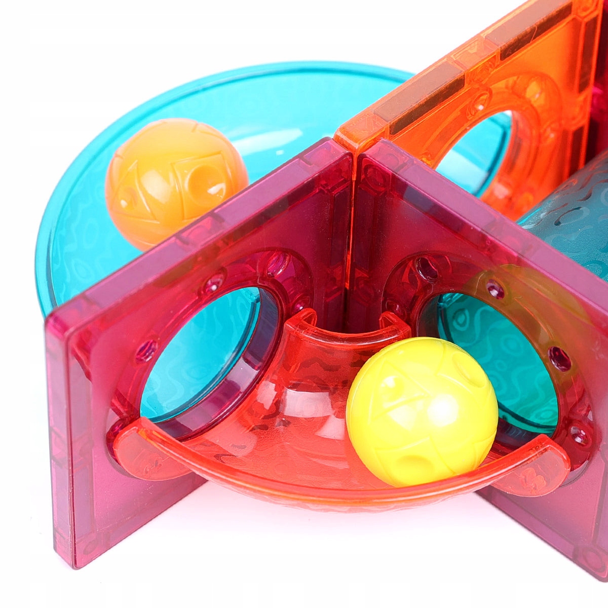 KLOCKI MAGNETYCZNE 101 ELEMENTÓW DUŻY ZESTAW TOR KULKOWY Liczba elementów 101 szt.