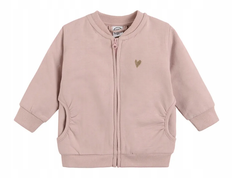 

Cool Club Bluza rozpinana różowa serduszko r. 80