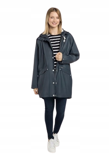 Schmudelwedda Tmavě Modrá Dešťová Bunda S Kapucí Xs/s K_a