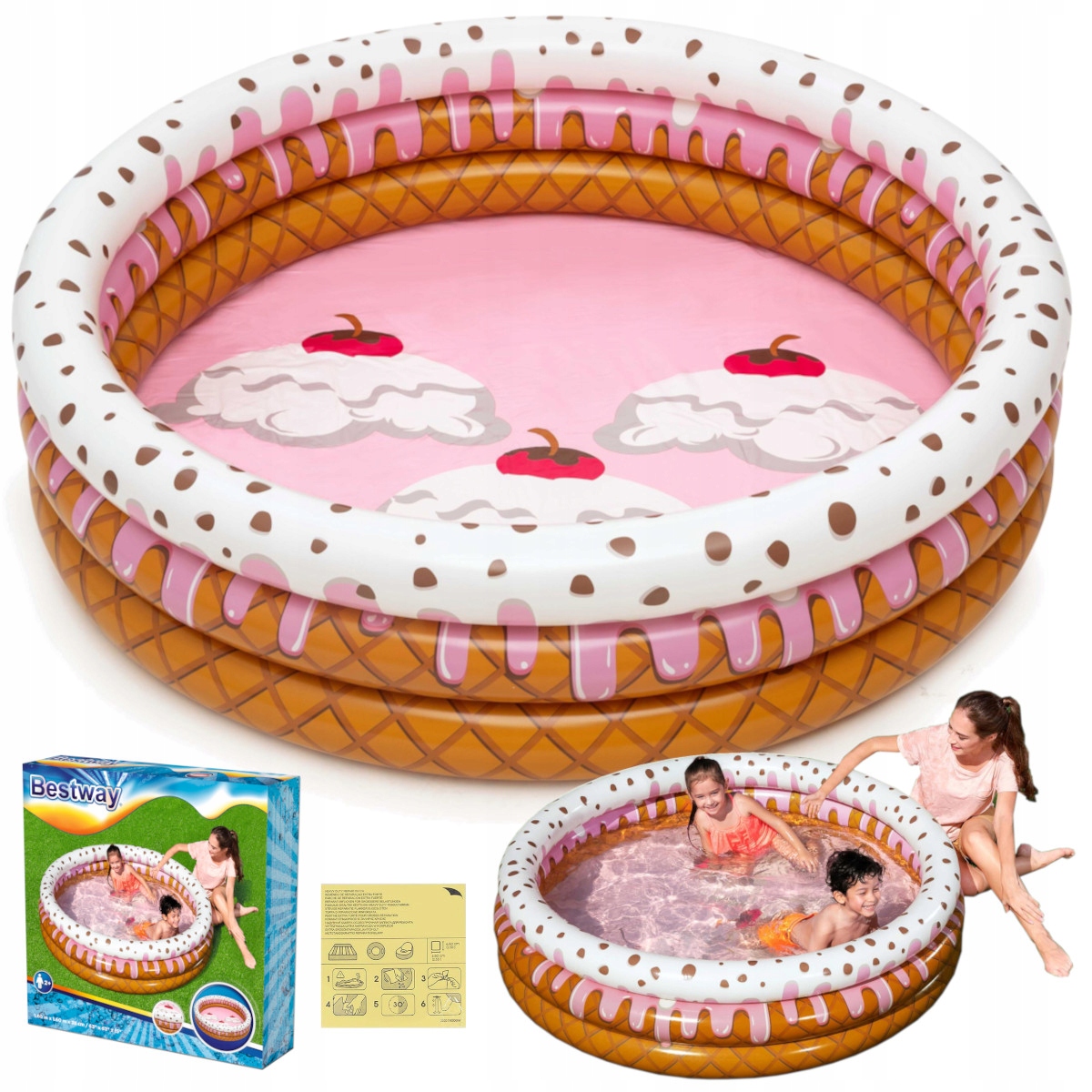 

Basen Dmuchany Brodzik Dla Dzieci 160x38 Bestway