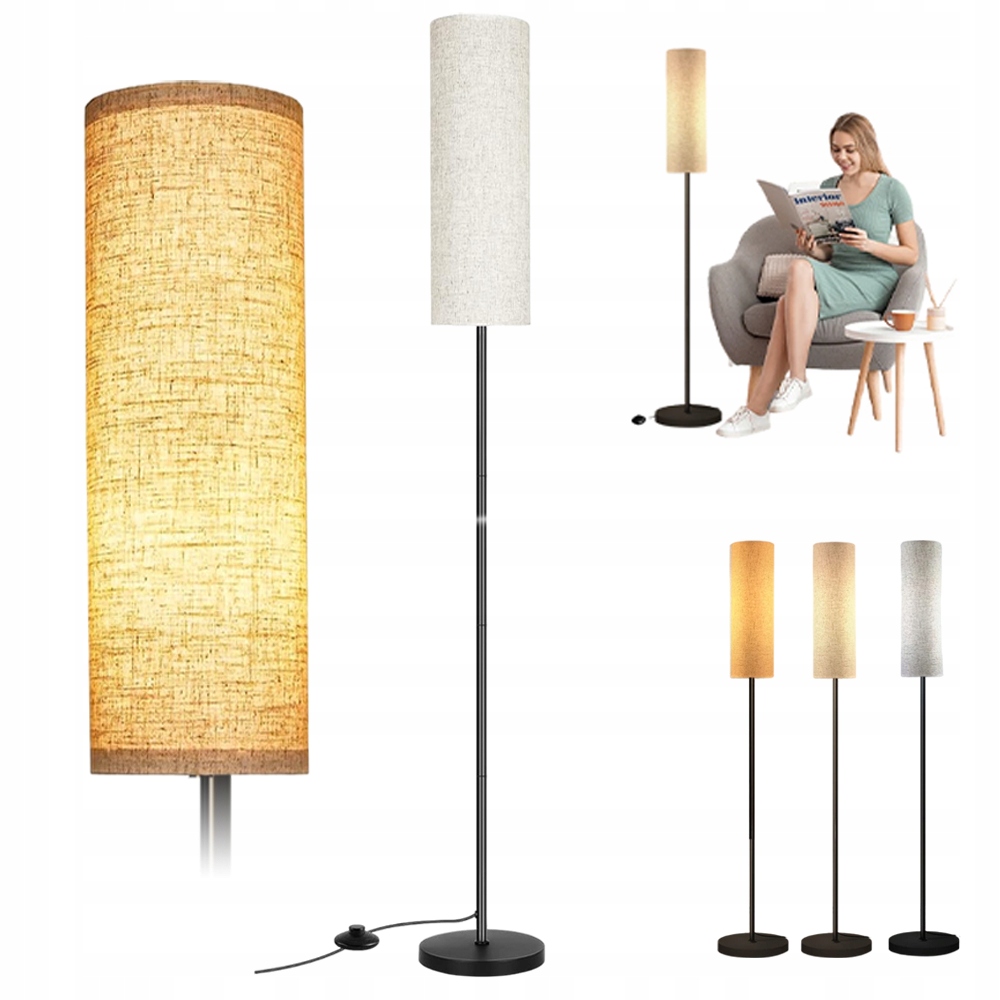 Lampa Podłogowa Stabilny I Odporny Na Przechylanie Przełącznik Nożny 175CM