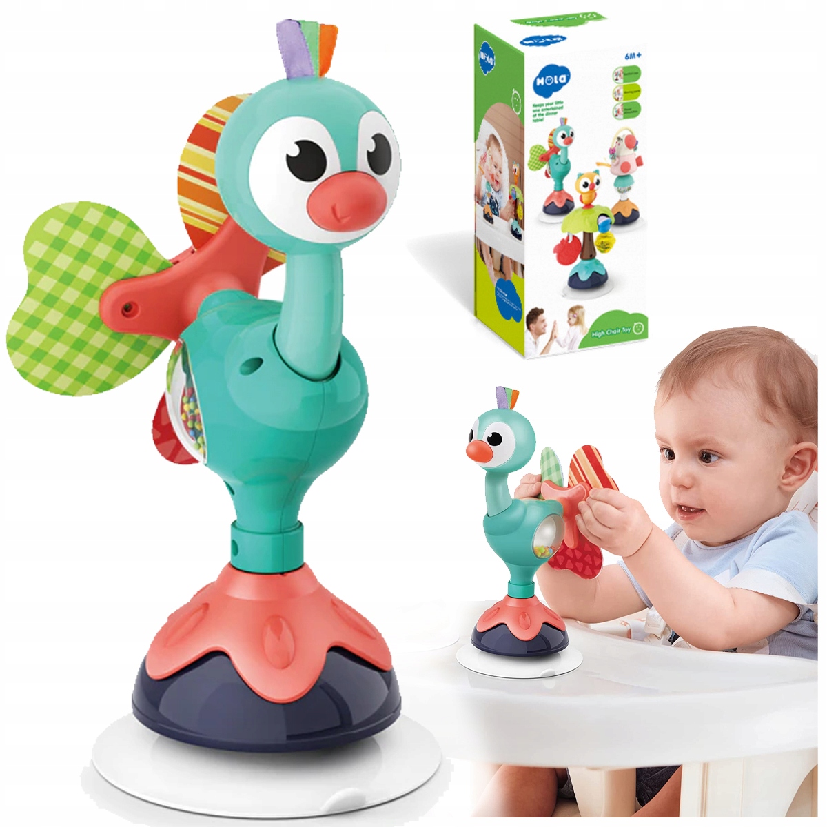 FIDGET SPINNER GRZECHOTKA SENSORYCZNA ZABAWKA PAW z przyssawką DO KĄPIELI Marka Stator