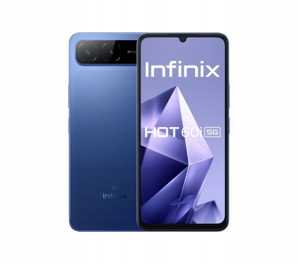 Smartfon Infinix Hot 60i 5G 8/256GB 120Hz 50Mpix Shadow Blue Niebieski