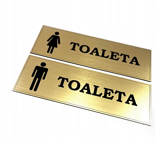 TABLICZKA , TOALETA ,KOMPLET 2 SZT!