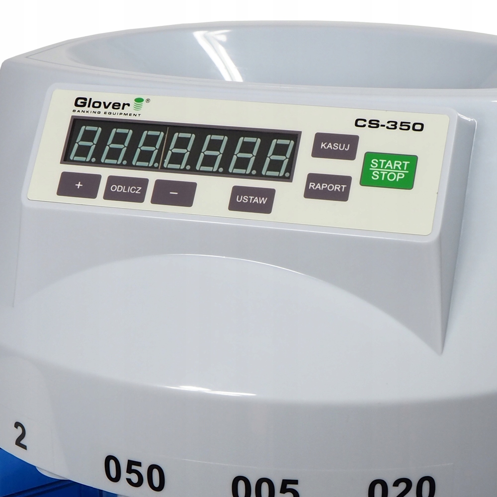 LICZARKA SORTER DO MONET BILONU GLOVER CS-350 PL + WOREK NA BILON Marka Glover