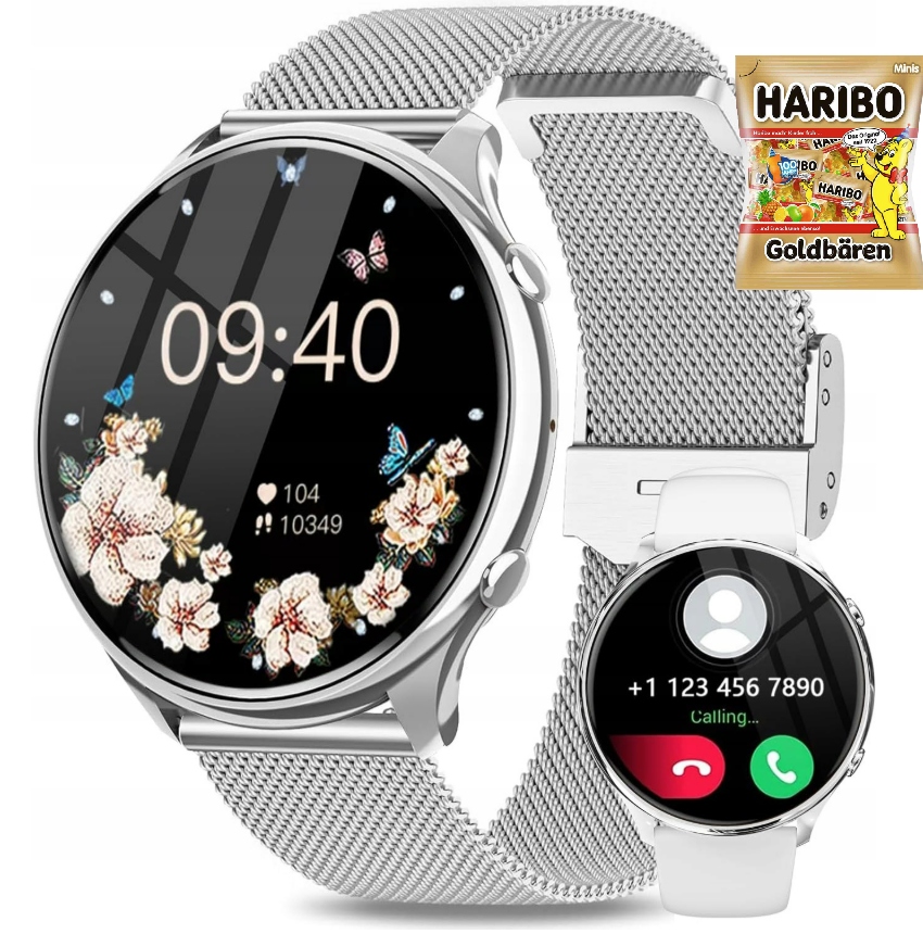 Chytré Hodinky Tft Hd 1.39 funkce telefonu, dotykový displej, 100 režimů