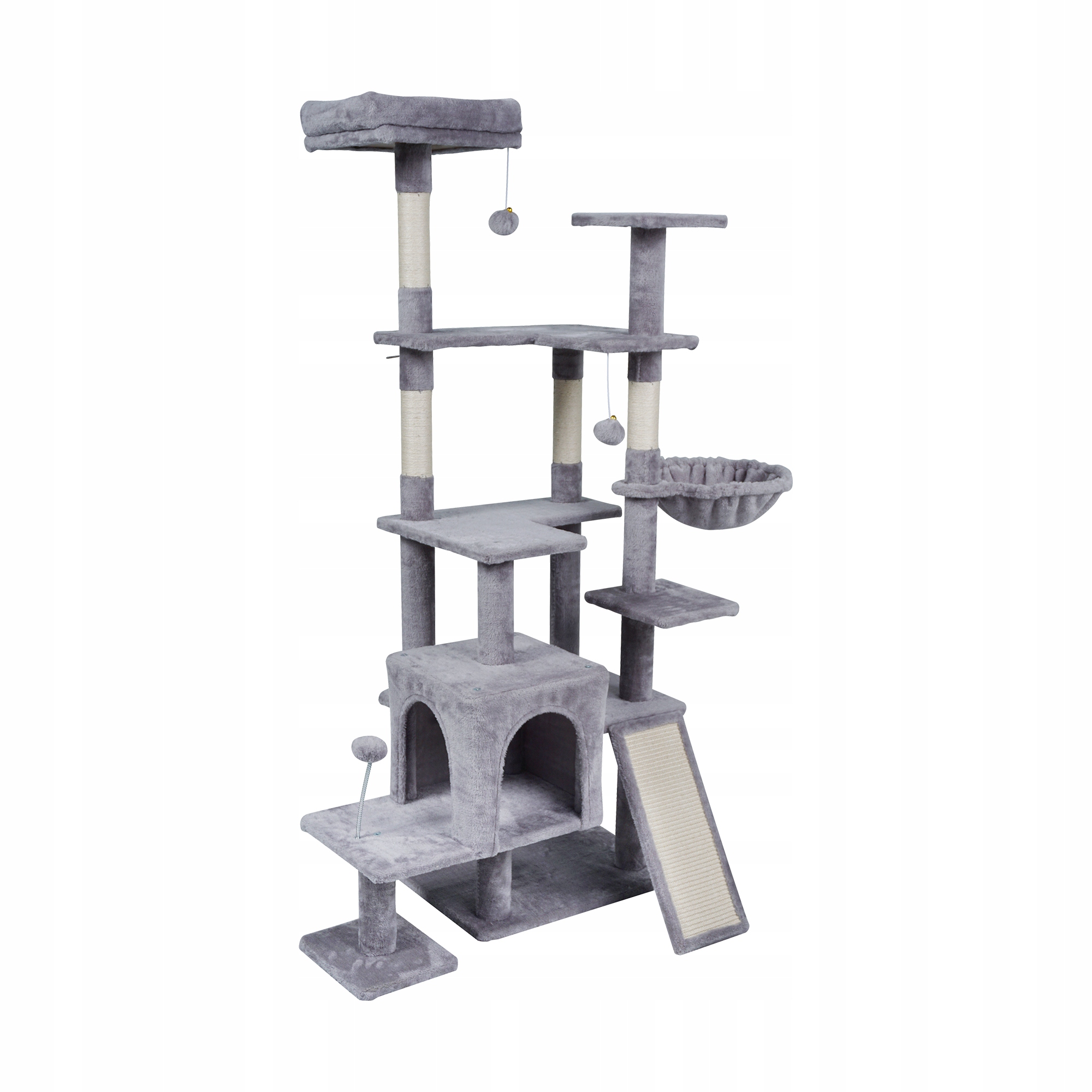 Škrabadlo pro kočky pelíšek hračka domeček věž budka vysoká 152 cm Rebel