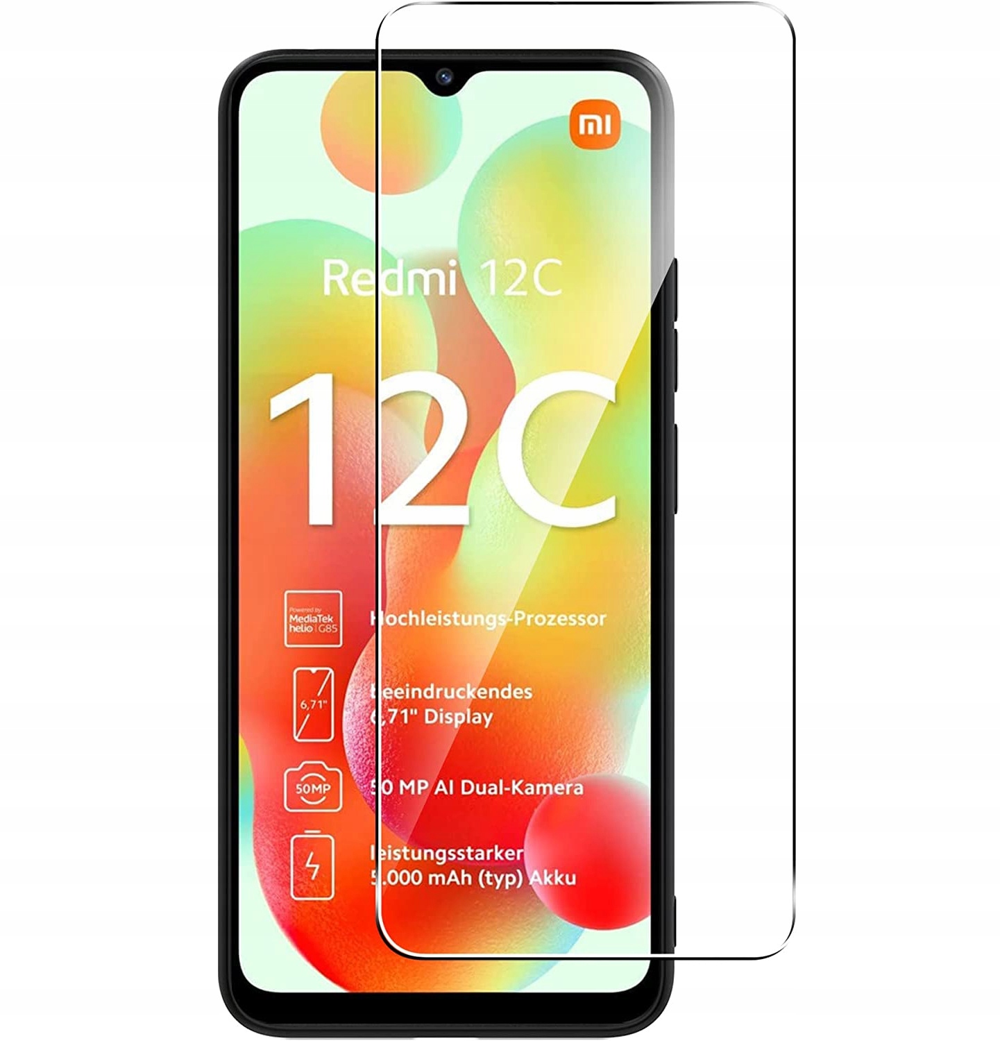 

Szkło Hartowane 9H Szybka do Xiaomi Redmi 12C