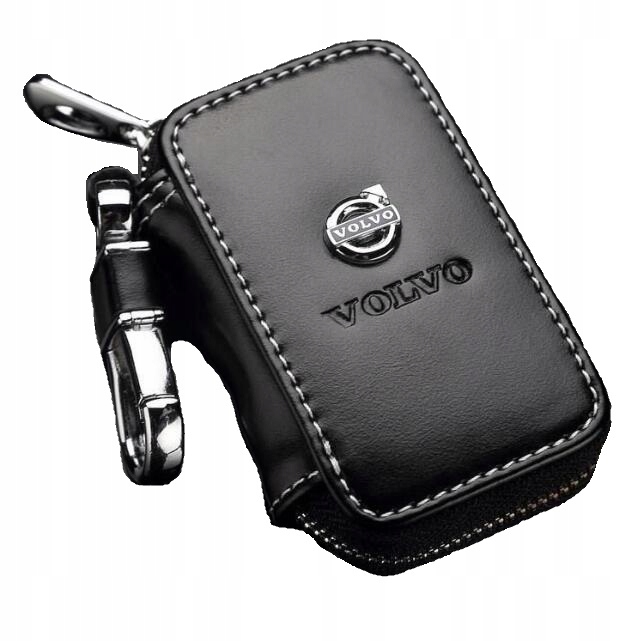 

Piękne Etui brelok na kluczyki Volvo chrom Skóra
