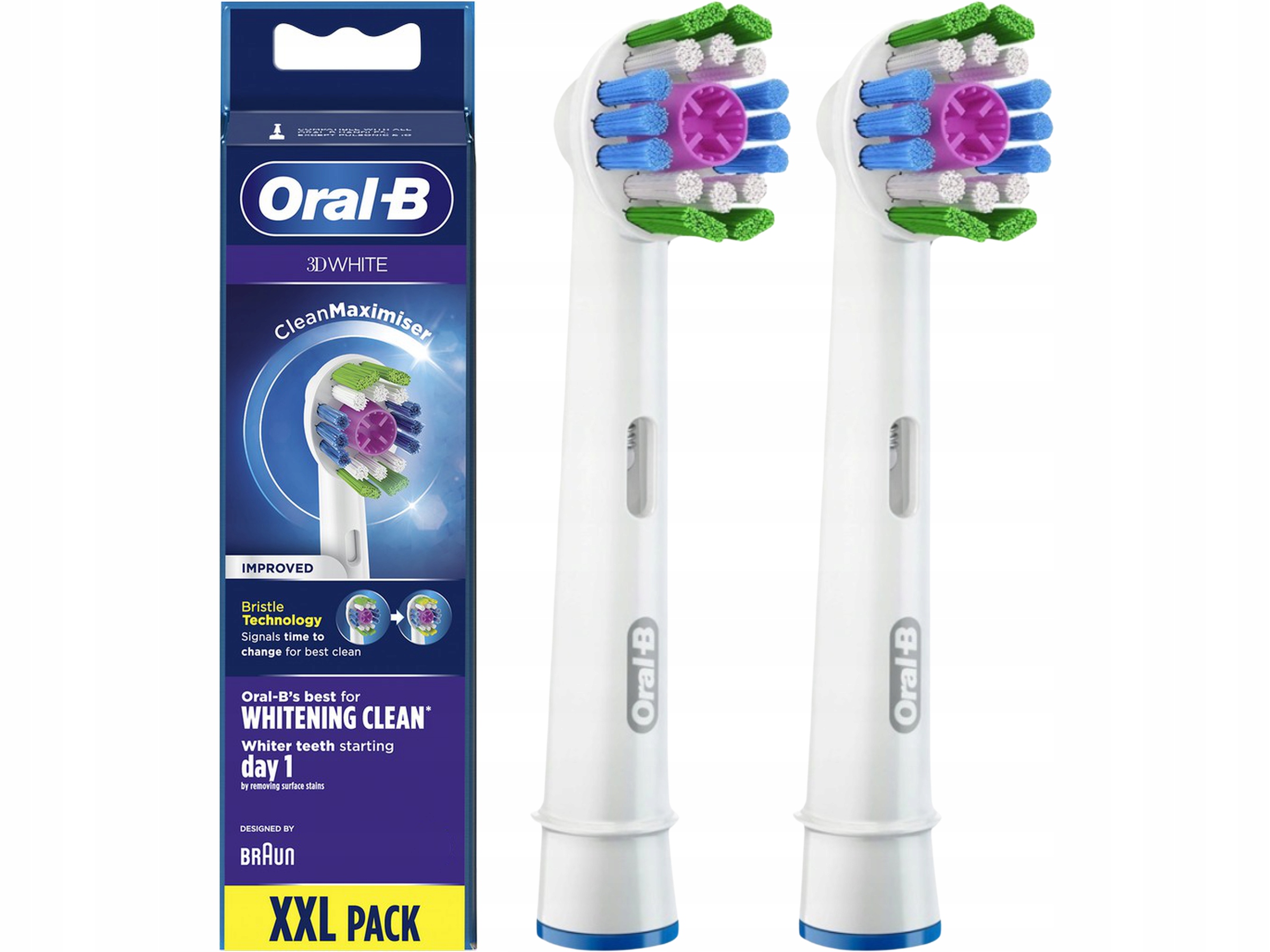 

Oryginalne Końcówki Braun Oral-B 3D White 2 szt