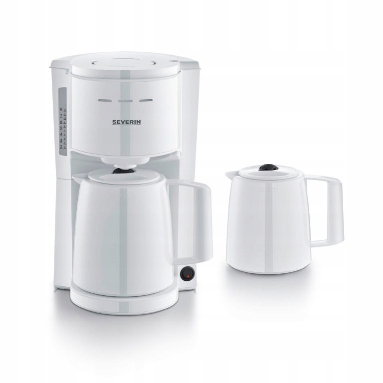 Severin Ka 9309 Překapávač na kávu 2 Termosklenice 1,0 l Bílý