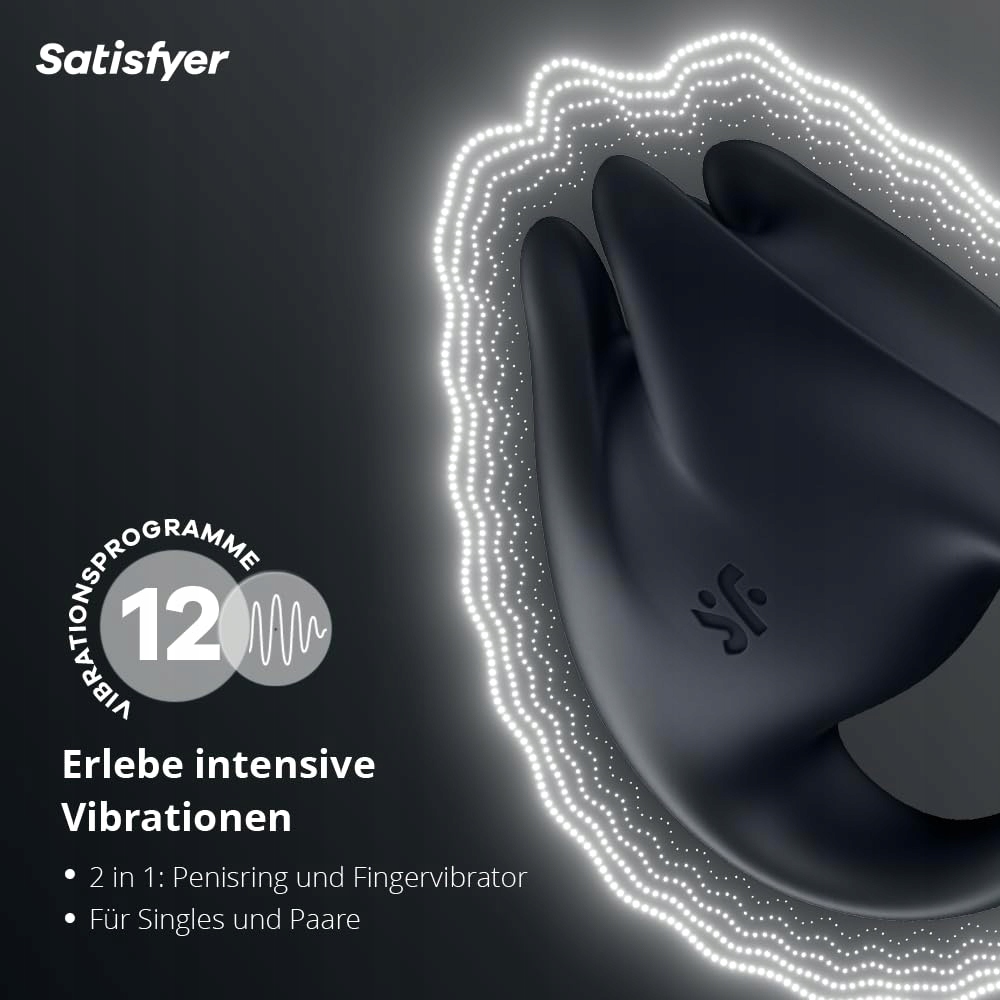 SATISFYER Perfect Pair 1 Wibrujący Pierścień i Wibrator Dla Par i Solo — miniatura 2