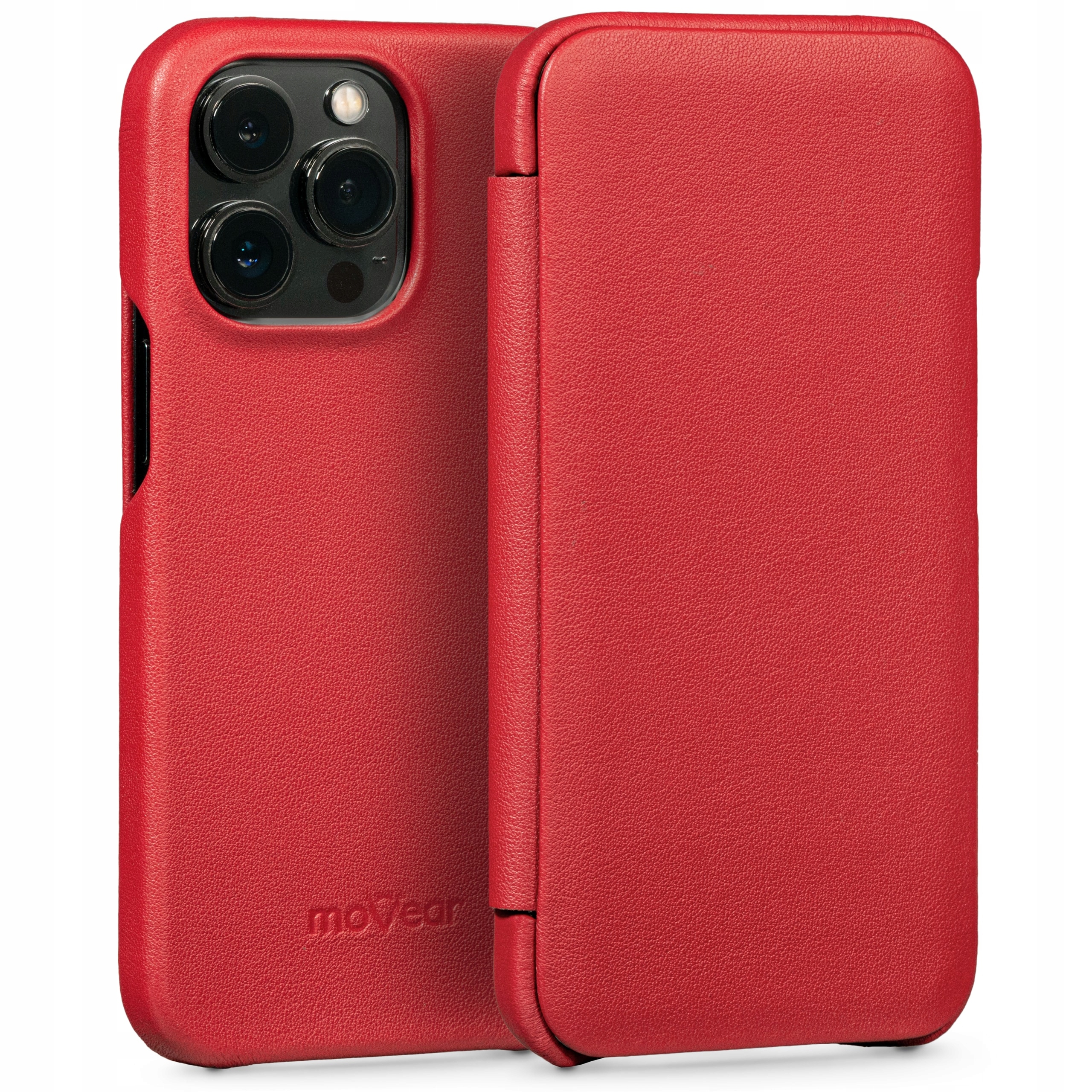 Pouzdro na iPhone 13 Pro Obal na book slim pouzdro Červené Movear