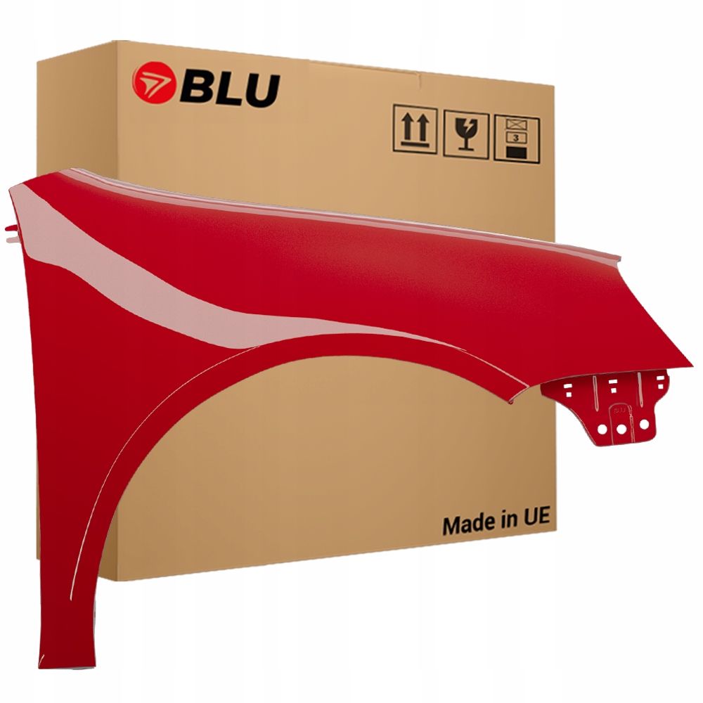 Blu Blatník Vw Golf V 5 LY3D pravý červený 03-09 přední hatchback pozink