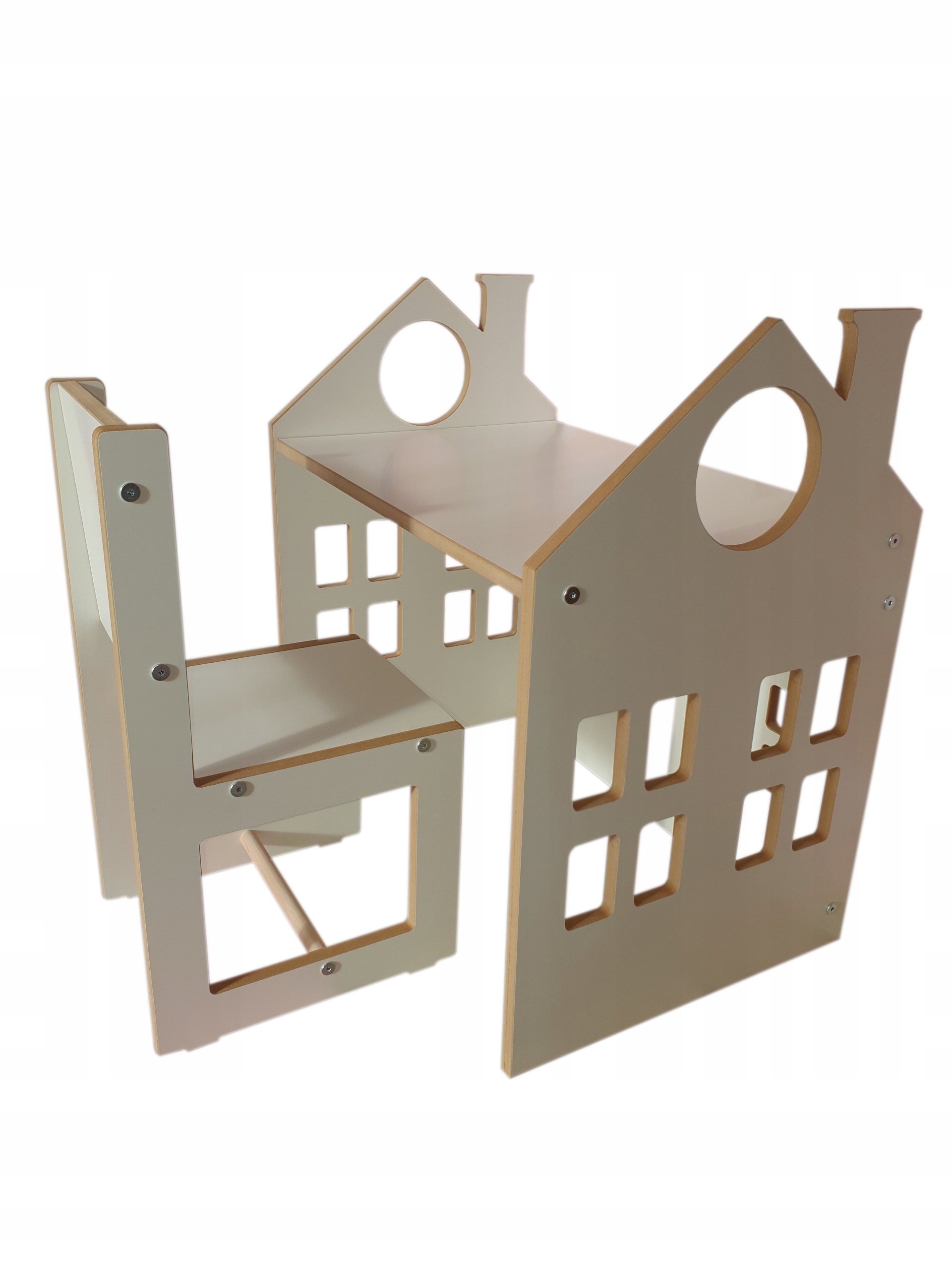 DREWNIANY STOLIK Z KRZESEŁKIEM DLA DZIECI