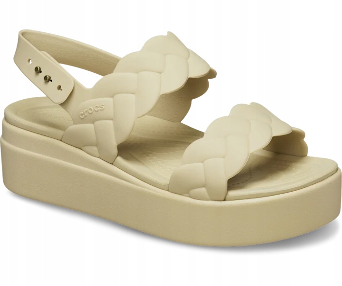 Crocs Pohodlné dámské sandály Brooklyn Woven Upper Low Wedge 36-37