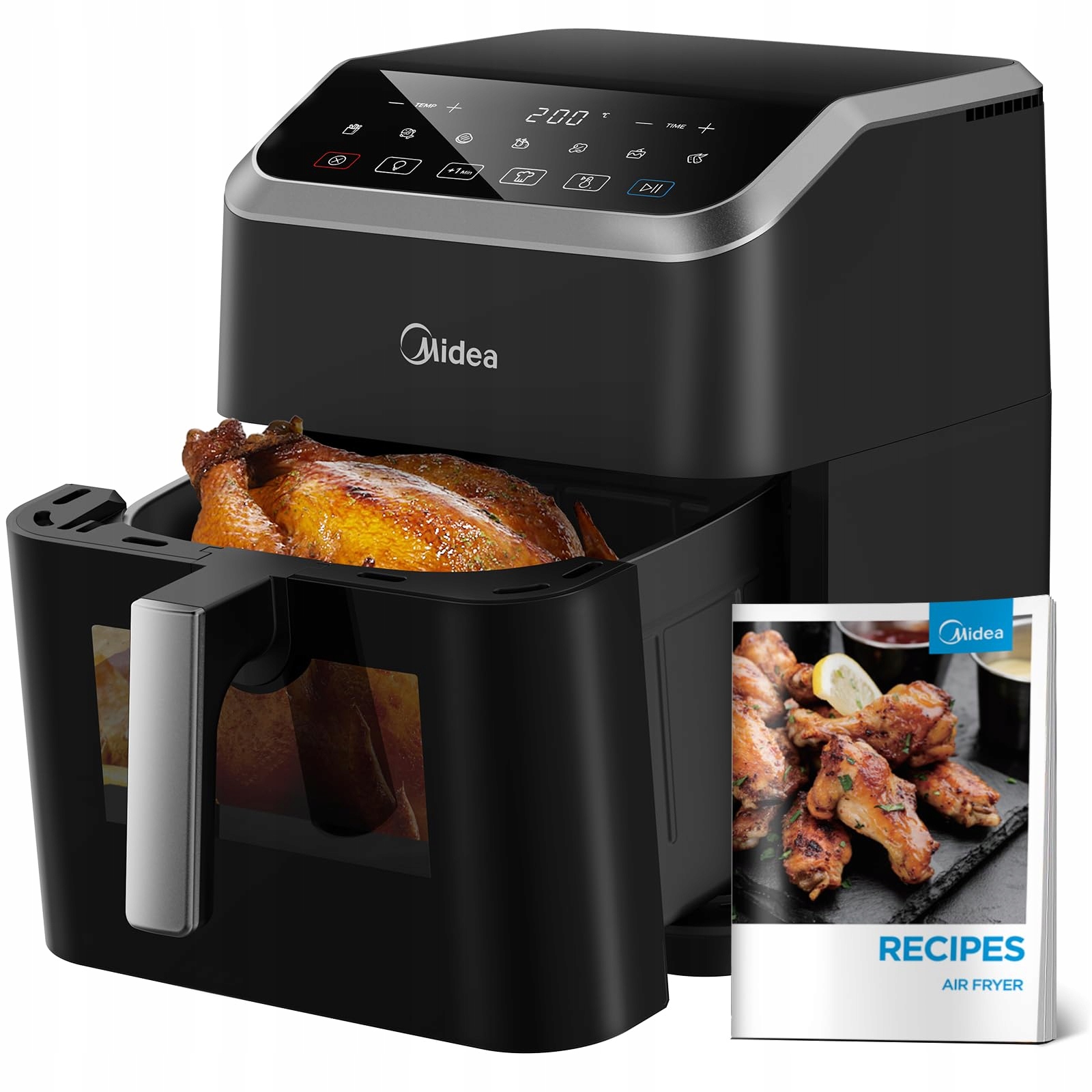 MIDEA Frytkownica Beztłuszczowa 7L HeatXpress 90% Mniej Oleju