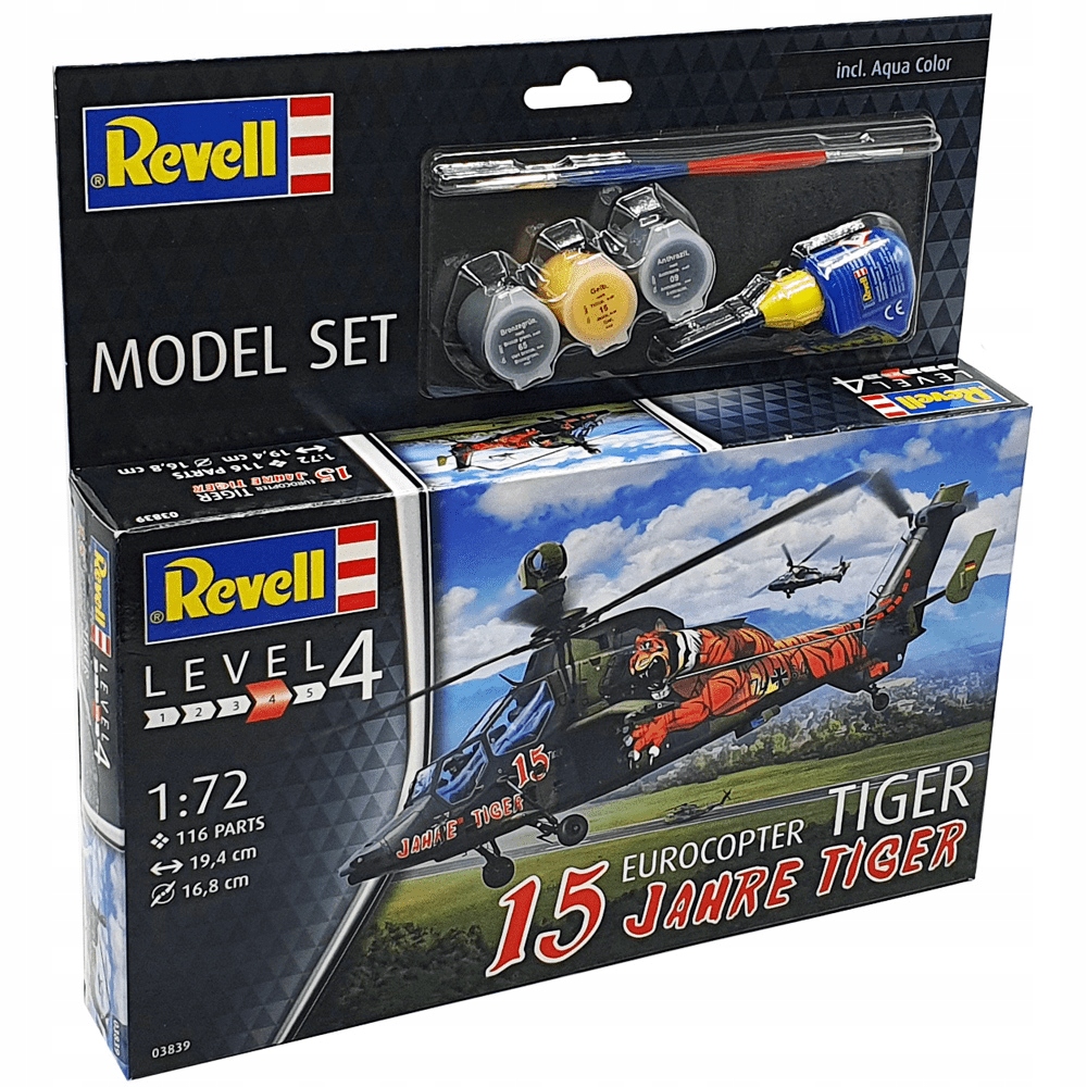 Set Revell 1:72 Eurocopter Tiger 15 Let 63839