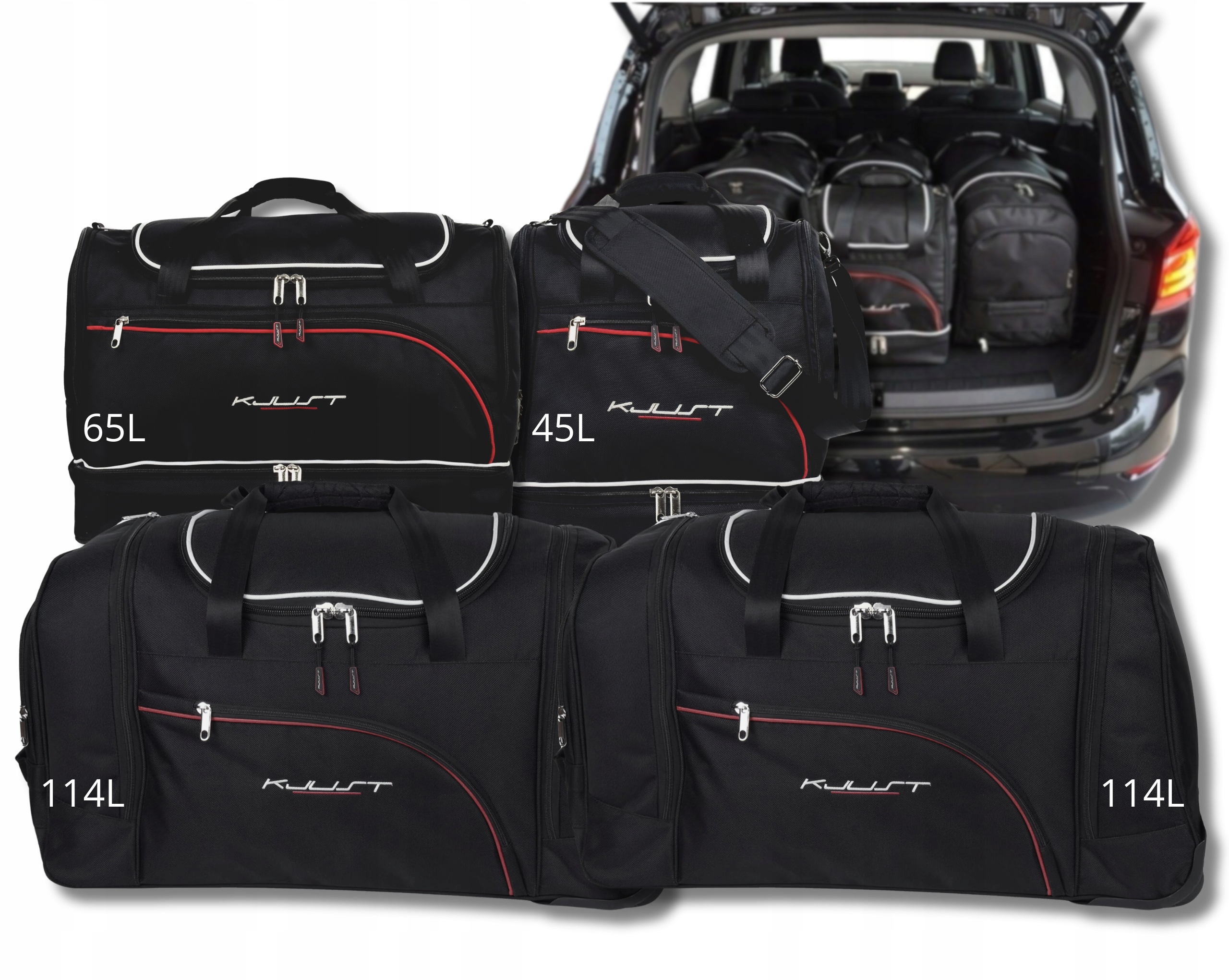 Sada tašiek Kjust do kufra Bmw 2 Gran Tourer 2015-2021 4 ks