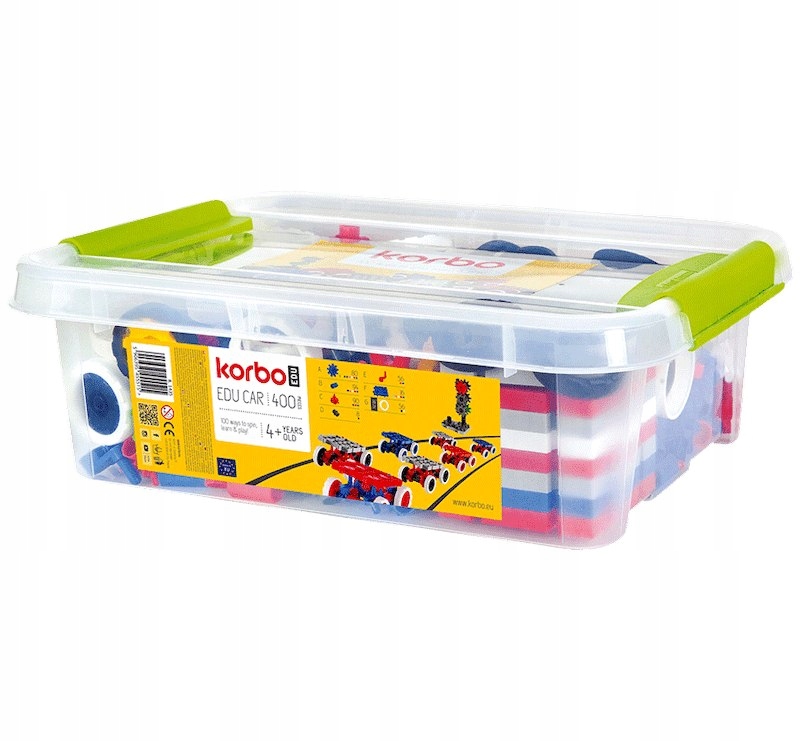 Korbo Klocki konstrukcyjne Korbo Edu Car 400 el. 3+