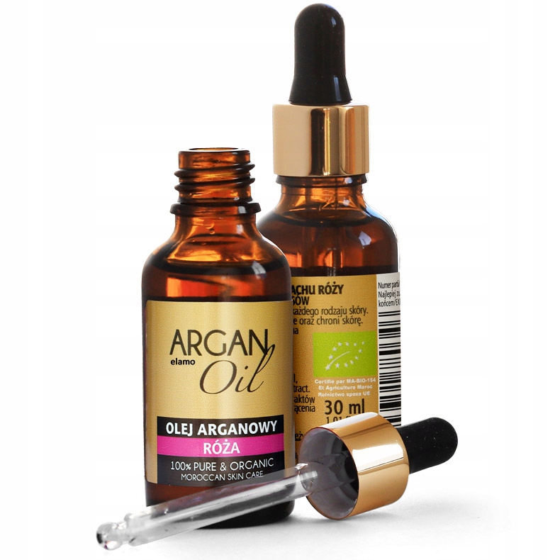 BIO OLEJ ARGANOWY RÓŻA DAMASCEŃSKA CERTYFIKAT 30ml