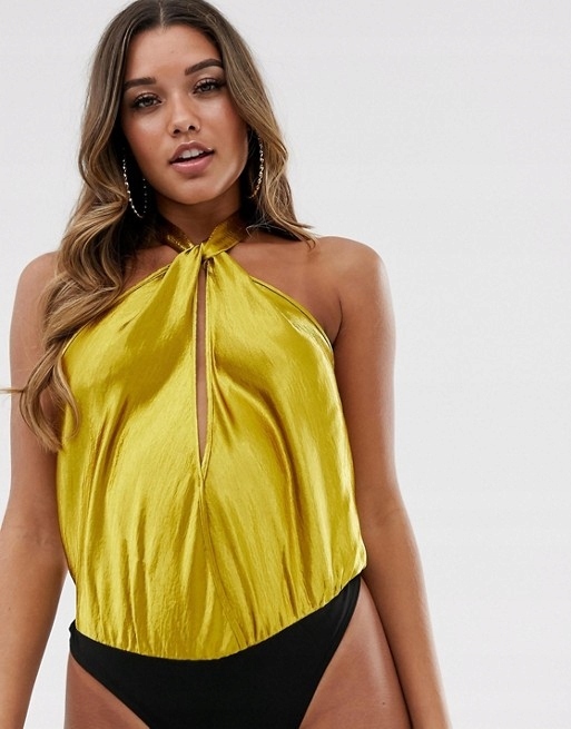 OLIWKOWE BODY SATYNA STRINGI 40 Marka inna