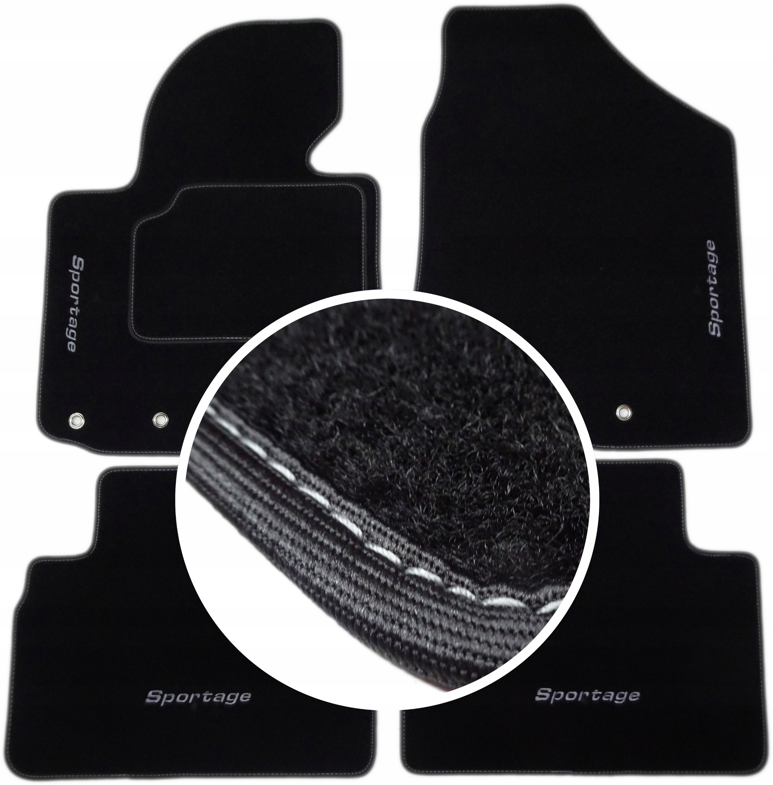 Kia SPORTAGE III килимки CLASSIC + вишивка CH4