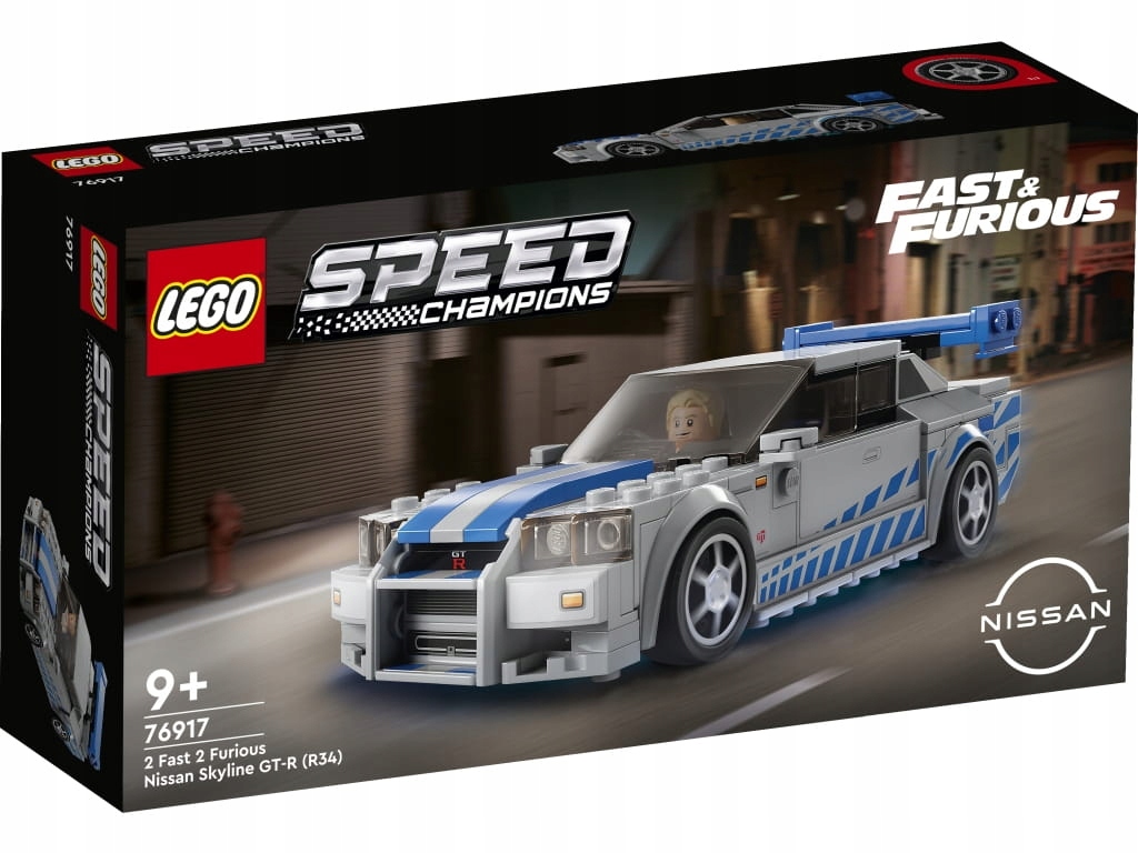 Lego 76917 Speed Champions Nissan Skyline Gt-r (R34) z filmu „Příliš rychlý, s